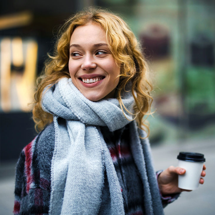 Girl smiling